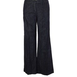 NWT 💙 Talbots Blue Denim Wide Leg Trouser Jeans, Size 14/32